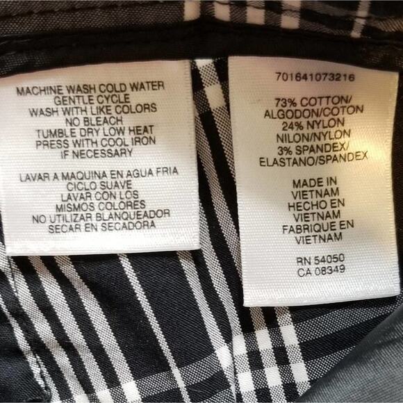 Anne Klein comfy‎ plaid Bermuda shorts - Picture 4 of 4